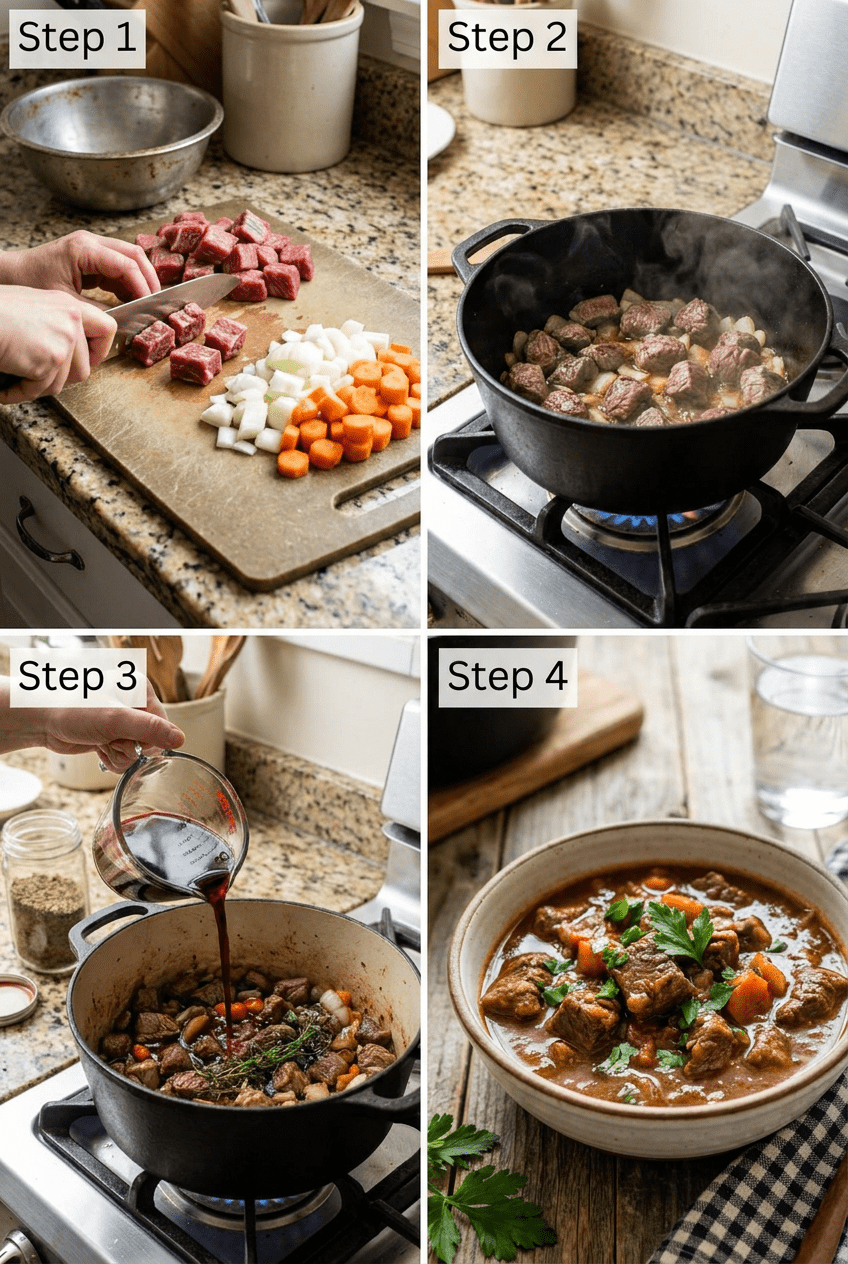 how to make Classic Hearty Beef Stew step by step