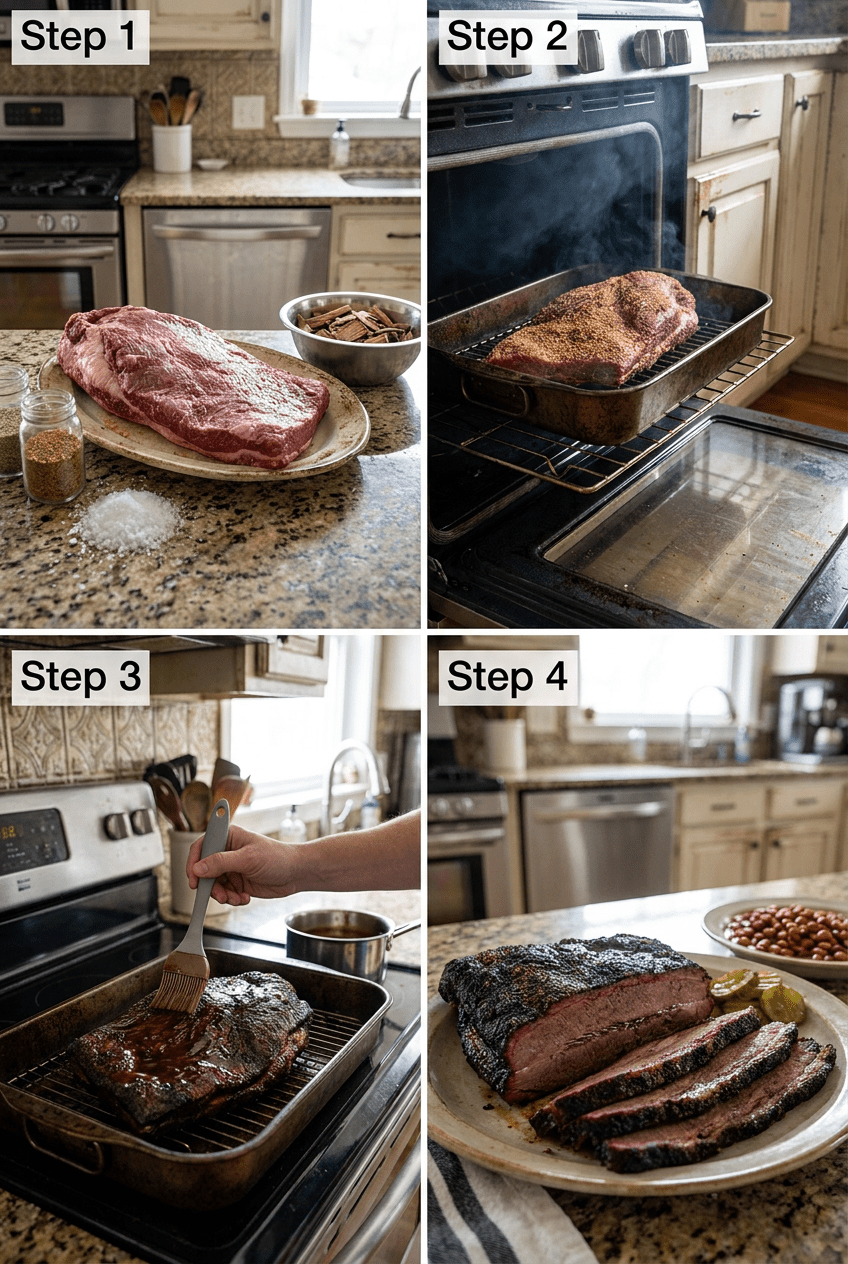 how to make Texas-Style Smoked Beef Brisket step by step