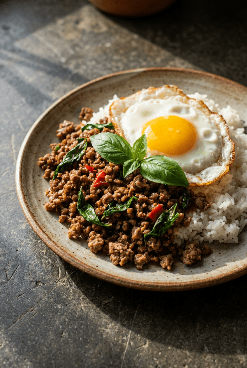 Thai Basil Ground Beef (Pad Krapow)
